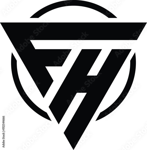 FH luxury monogram logo design for you company and business 