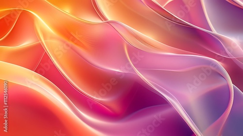 Abstract background featuring smooth curves and vibrant color palette design