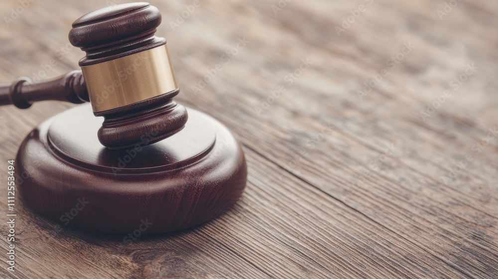 A close-up of a wooden gavel on a rustic tabletop, symbolizing justice and authority in a legal setting. A close-up of a wooden gavel on a rustic tabletop, symbolizing justice and authority in a legal setting.