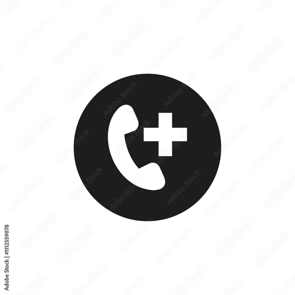 Ambulance call icon Symbol mark in Outline style Ambulance call icon Symbol mark in Outline style