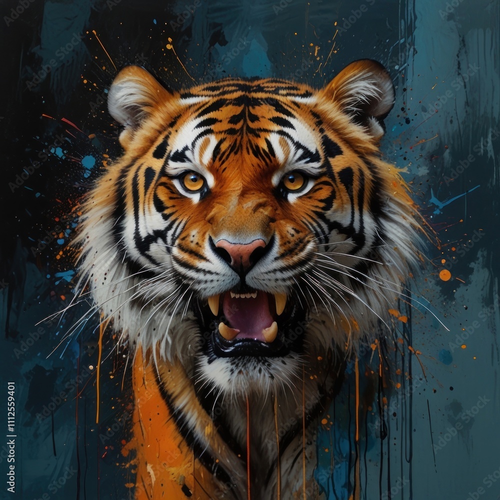 Naklejka premium tiger