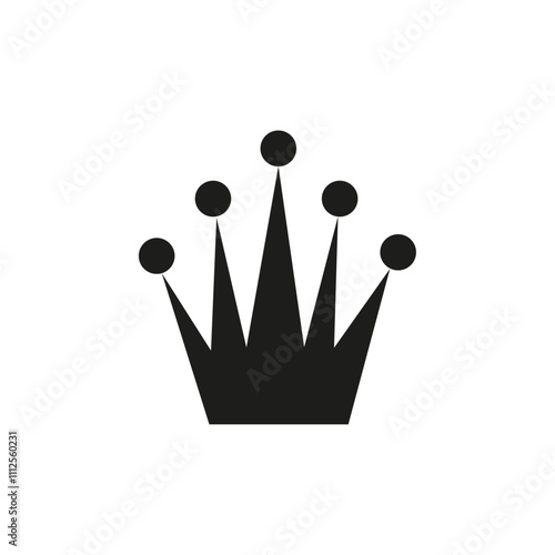 Crown icon Symbol mark in Outline style