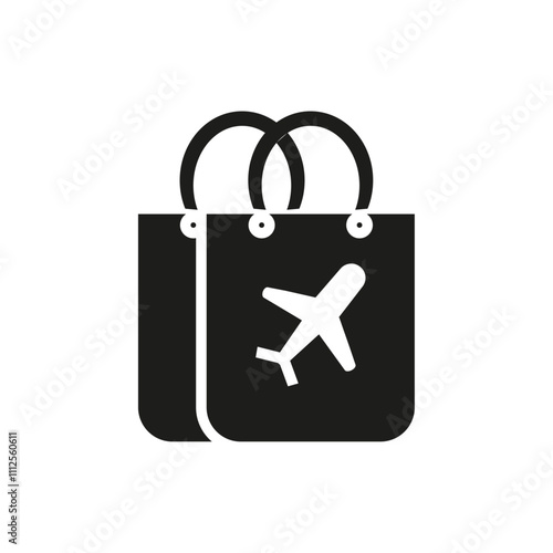Duty free icon Symbol mark in Outline style