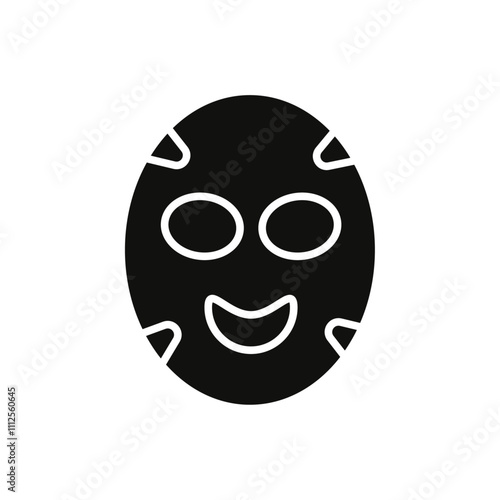 Face sheet mask icon Symbol mark in Outline style