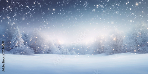 Wallpaper Mural winter background snowfall Generative AI Torontodigital.ca