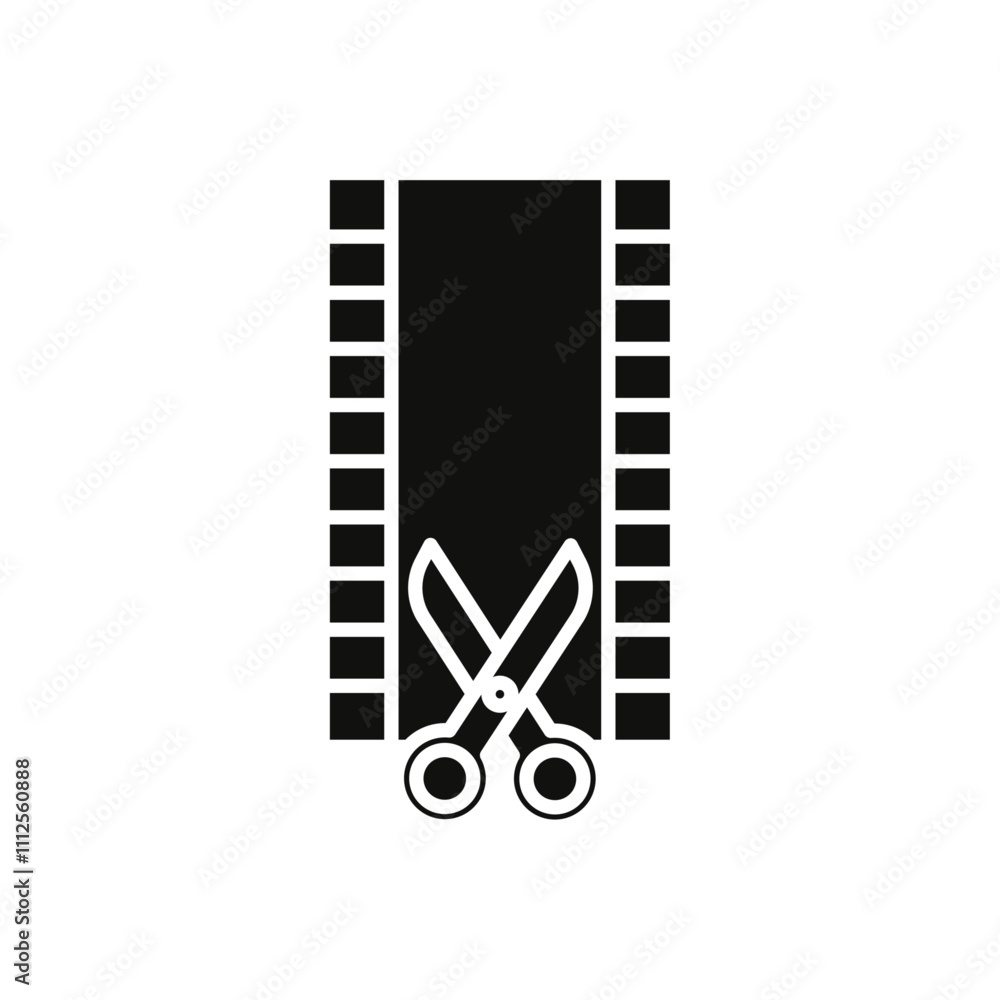 Film editing icon Symbol mark in Outline style Film editing icon Symbol mark in Outline style