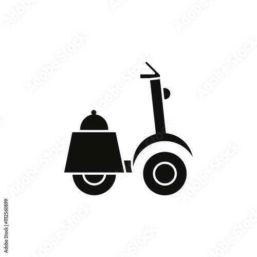 Food home delivery icon Symbol mark in Outline style