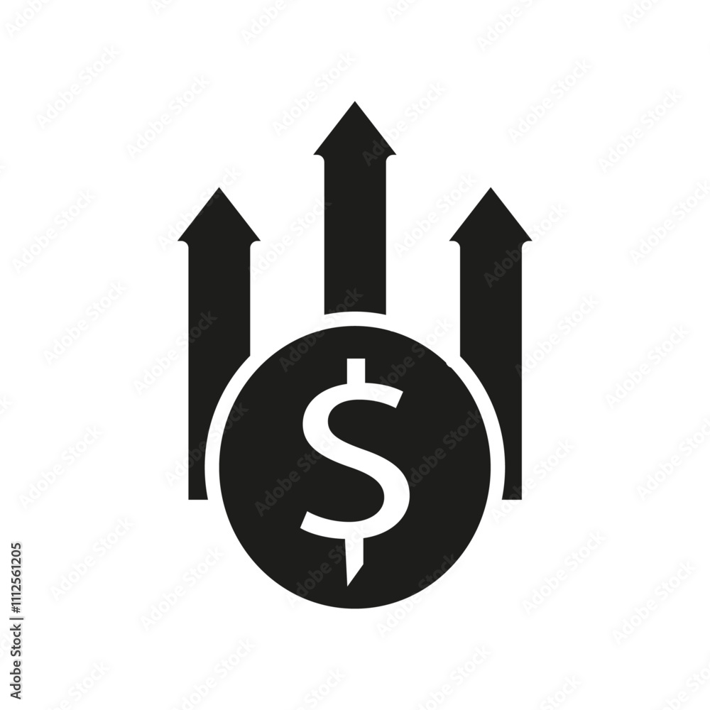 High revenue icon Symbol mark in Outline style High revenue icon Symbol mark in Outline style