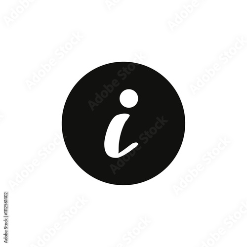 Information icon Symbol mark in Outline style