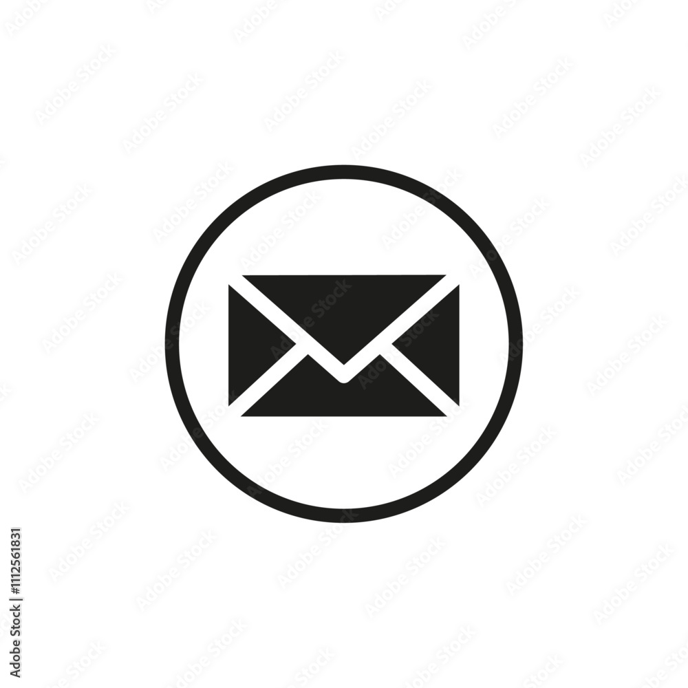 Message icon Symbol mark in Outline style Message icon Symbol mark in Outline style