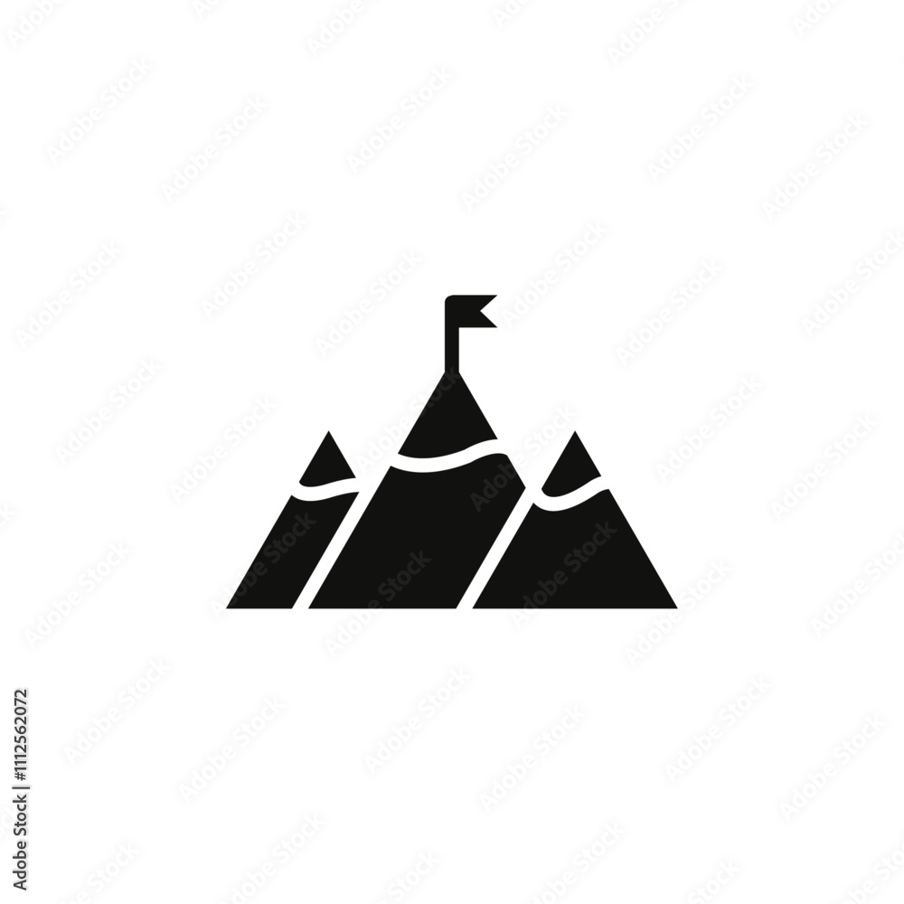 Mission icon Symbol mark in Outline style Mission icon Symbol mark in Outline style