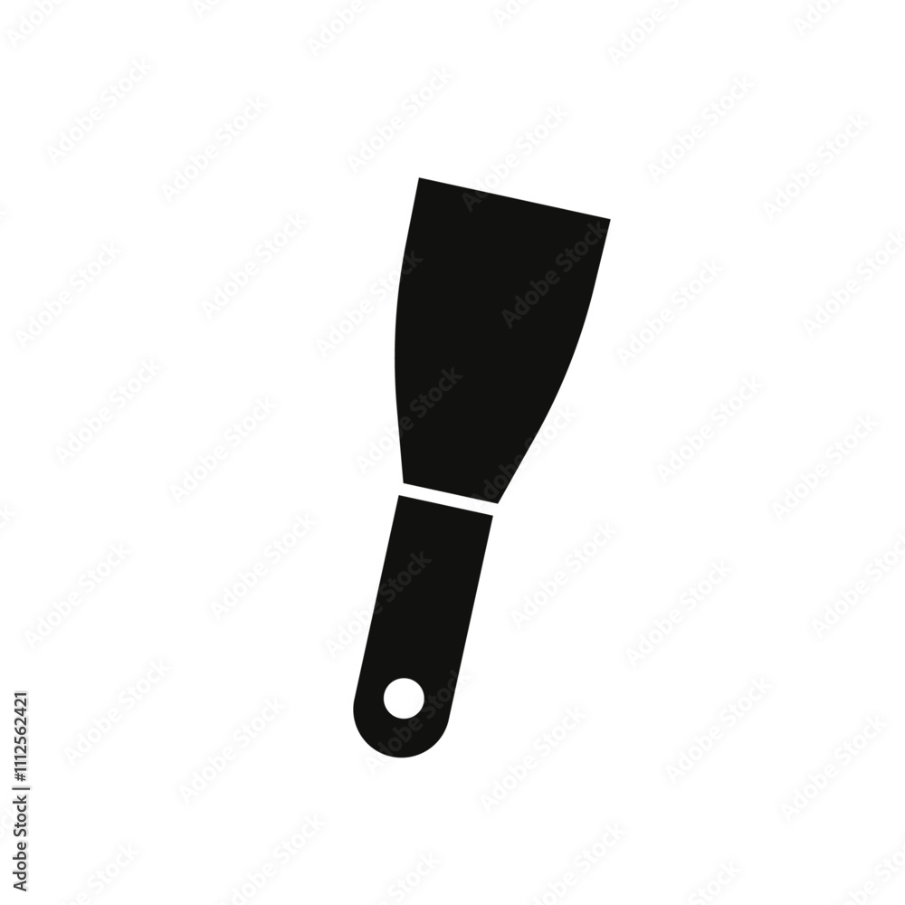 Putty knife icon Symbol mark in Outline style Putty knife icon Symbol mark in Outline style