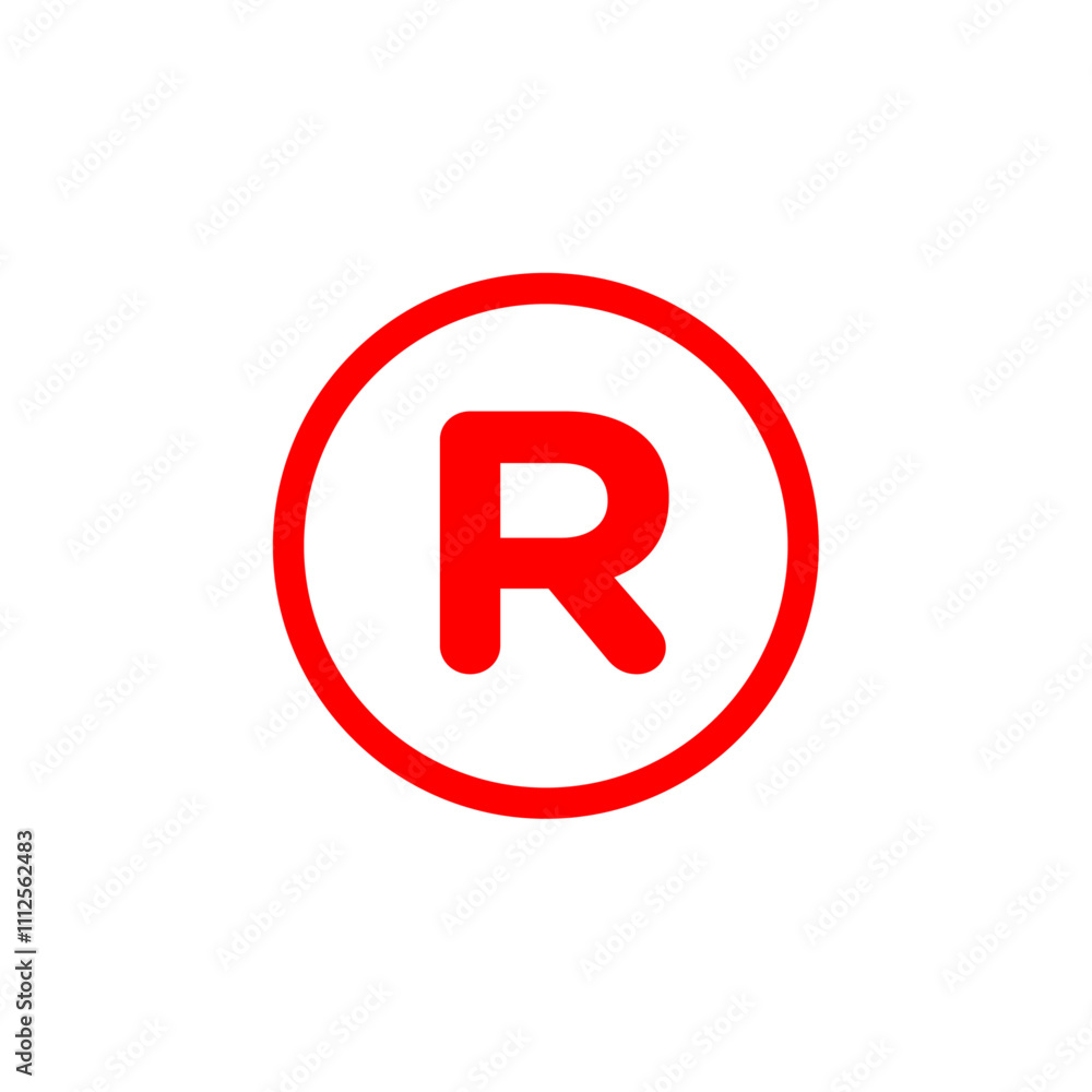 Registered trademark symbol Symbol mark in Outline style Registered trademark symbol Symbol mark in Outline style