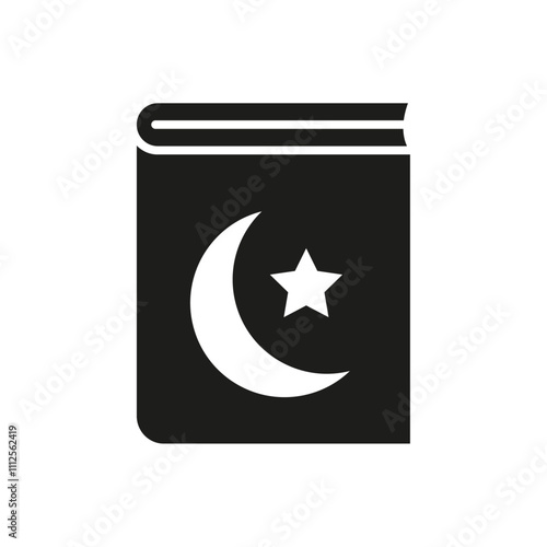 Quran book icon Symbol mark in Outline style