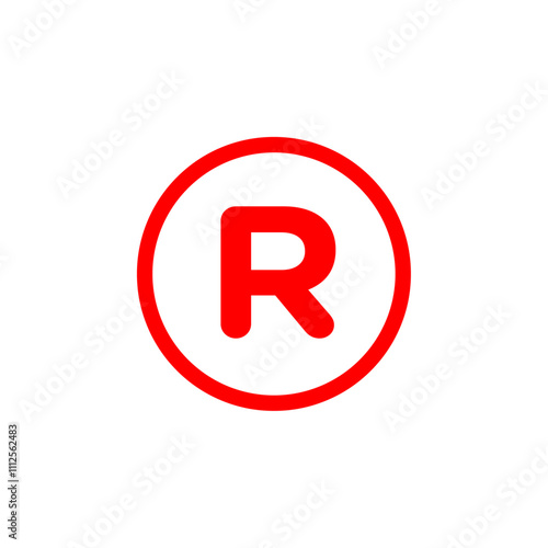 Registered trademark symbol Symbol mark in Outline style