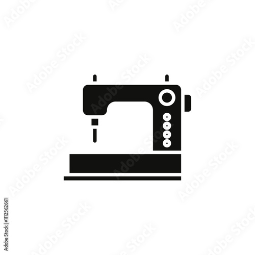 Sewing machine icon Symbol mark in Outline style