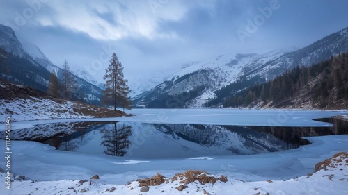 Wallpaper Mural winter landscape in the mountains Torontodigital.ca