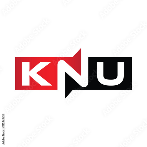 KNU Monogram Initial Letters Logo