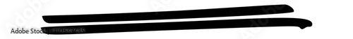 Black pen double underline scribble