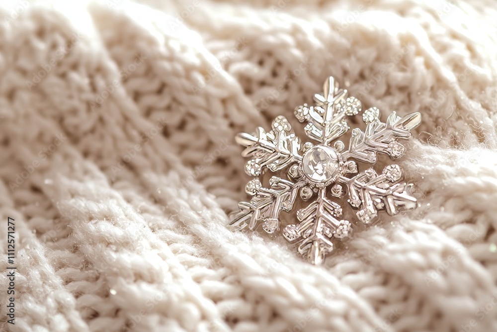 In the scene, a crystallized white snowflake rests on a knitted background with defocused elements, while a magical macro snowflake backdrop in the background could be used for various purposes. In the scene, a crystallized white snowflake rests on a knitted background with defocused elements, while a magical macro snowflake backdrop in the background could be used for various purposes.
