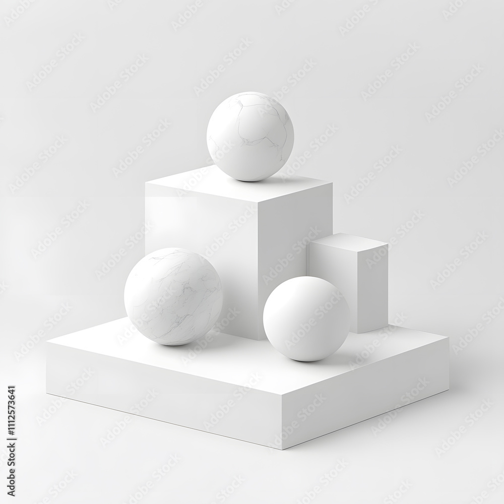 Minimalist abstract composition of white geometric shapes studio digital art clean aesthetic close-up perspective modern design Minimalist abstract composition of white geometric shapes studio digital art clean aesthetic close-up perspective modern design