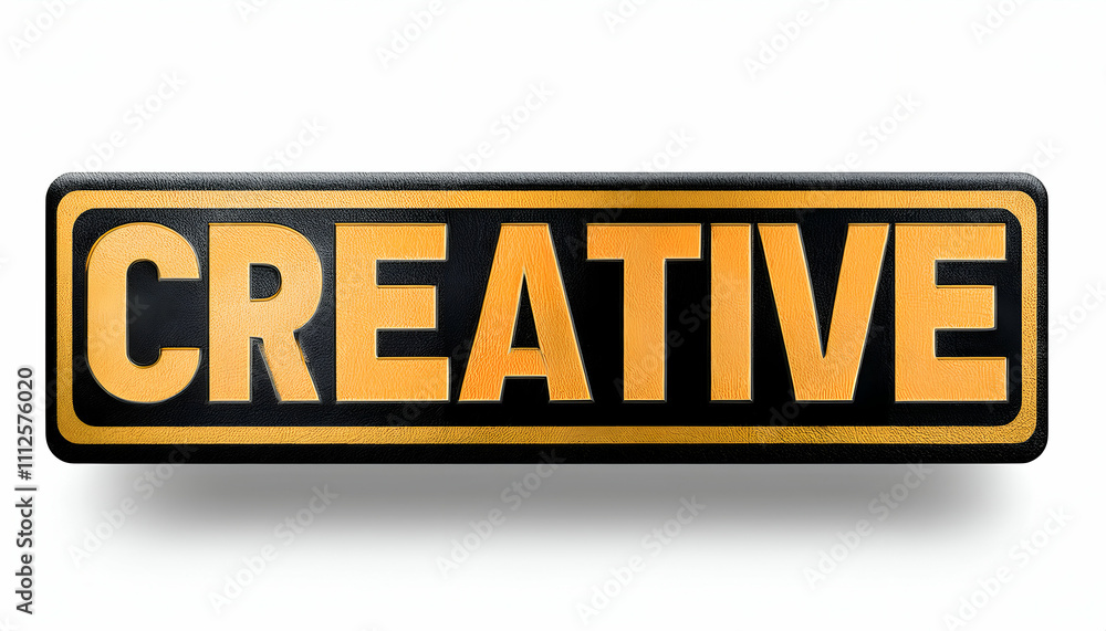 Sign -Creative idea- banner text isolated on white background Sign -Creative idea- banner text isolated on white background