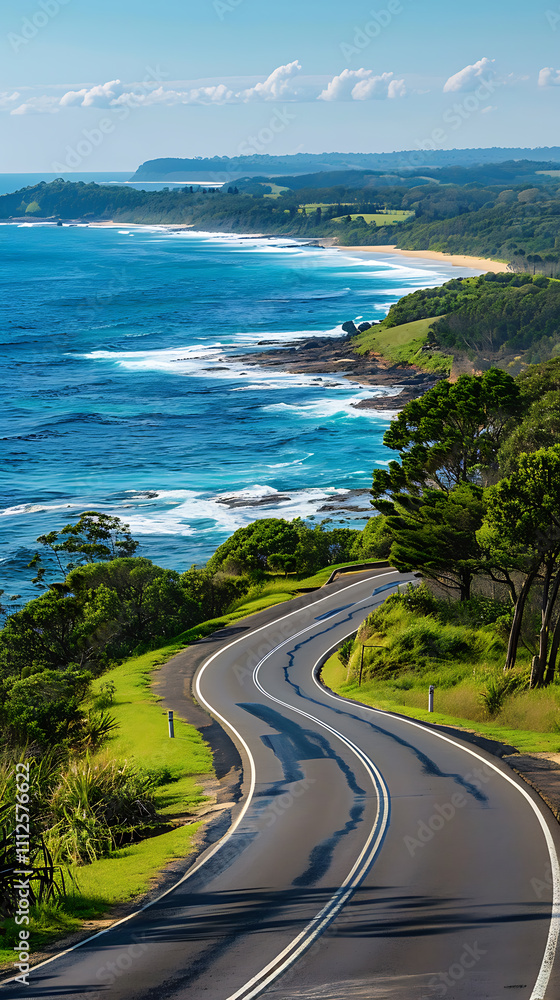 coastal road trip, experience a tranquil coastal journey with picturesque roads and stunning ocean panoramas in premium stock photos coastal road trip, experience a tranquil coastal journey with picturesque roads and stunning ocean panoramas in premium stock photos