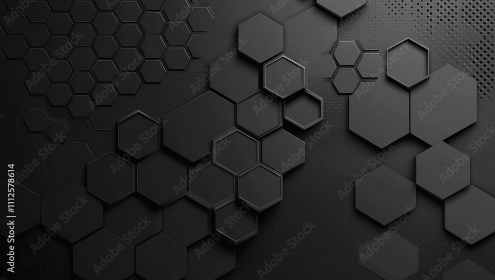 black and white hexagon background black and white hexagon background