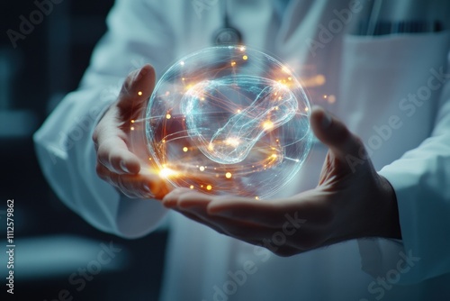 The hands of a scientist in a pharmaceutical company.