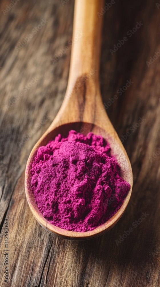 Astaxanthin supplement powder in a spoon, rich pink-red color, antioxidant benefits, natural source from microalgae, on a wooden table with soft lighting Astaxanthin supplement powder in a spoon, rich pink-red color, antioxidant benefits, natural source from microalgae, on a wooden table with soft lighting