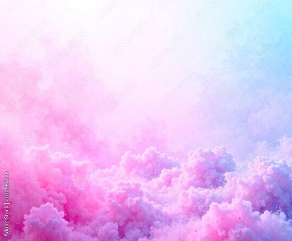 Vibrant shades of pink and blue create an ombre effect against a soft, powdery backdrop , colorful gradient, soft focus Vibrant shades of pink and blue create an ombre effect against a soft, powdery backdrop , colorful gradient, soft focus