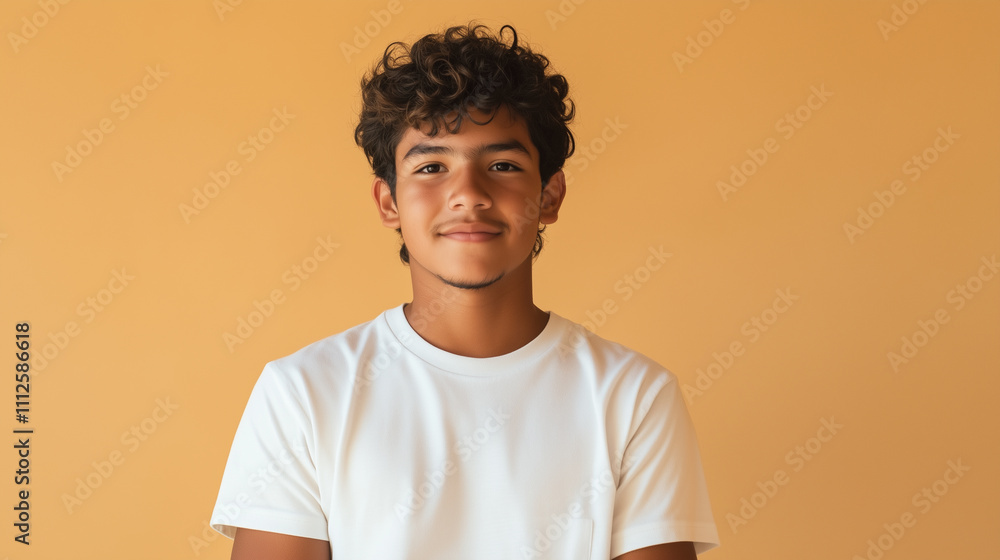 Happy Latin American Teenager Wearing a White T-shirt
Happy Latin American Teenager Wearing a White T-shirt