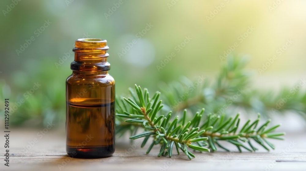 Juniper Essential Oil in a Small Bottle - Aromatherapy, Natural Remedies, and Wellness Concepts in Tilt-Shift Photography Juniper Essential Oil in a Small Bottle - Aromatherapy, Natural Remedies, and Wellness Concepts in Tilt-Shift Photography