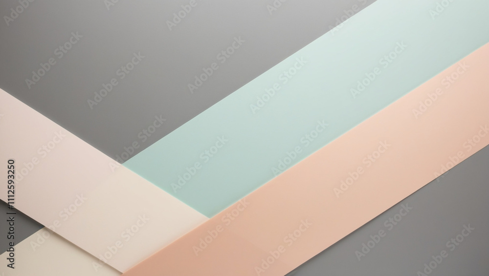 Intersecting pastel stripes on a gray background, creating a soft and modern abstract design, with a minimalist aesthetic Intersecting pastel stripes on a gray background, creating a soft and modern abstract design, with a minimalist aesthetic