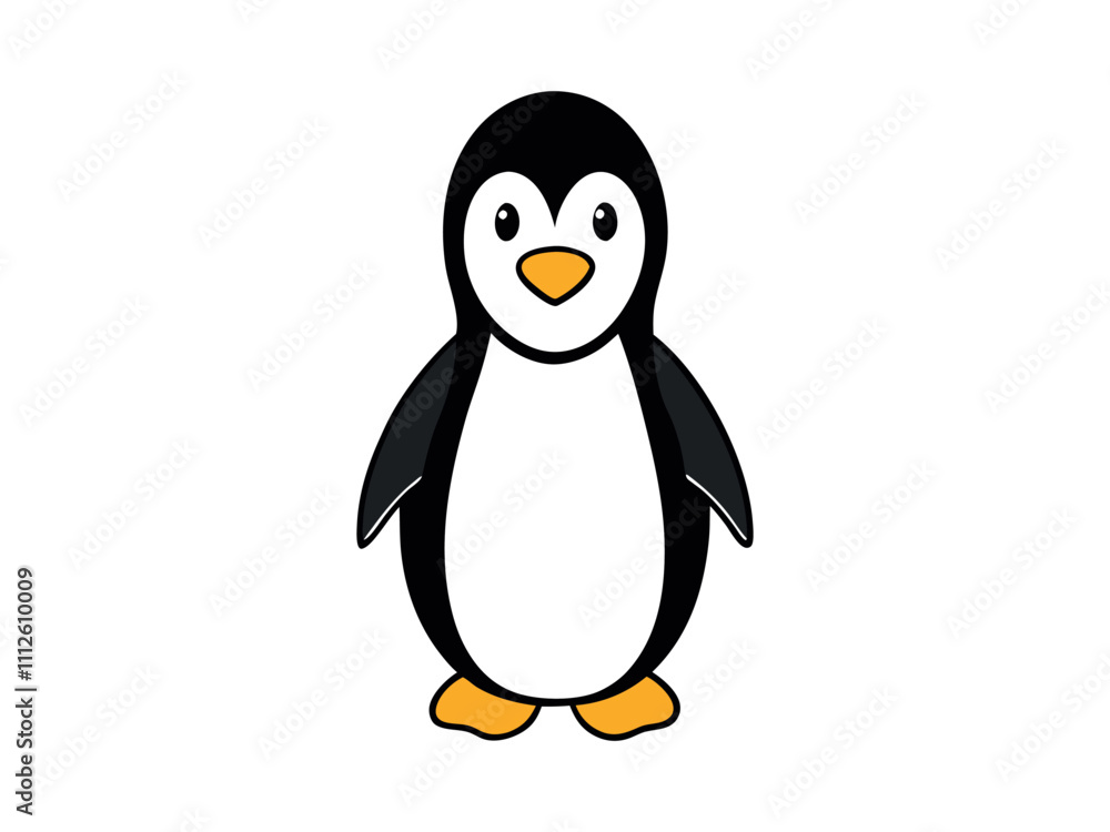 Fototapeta premium penguin on white background