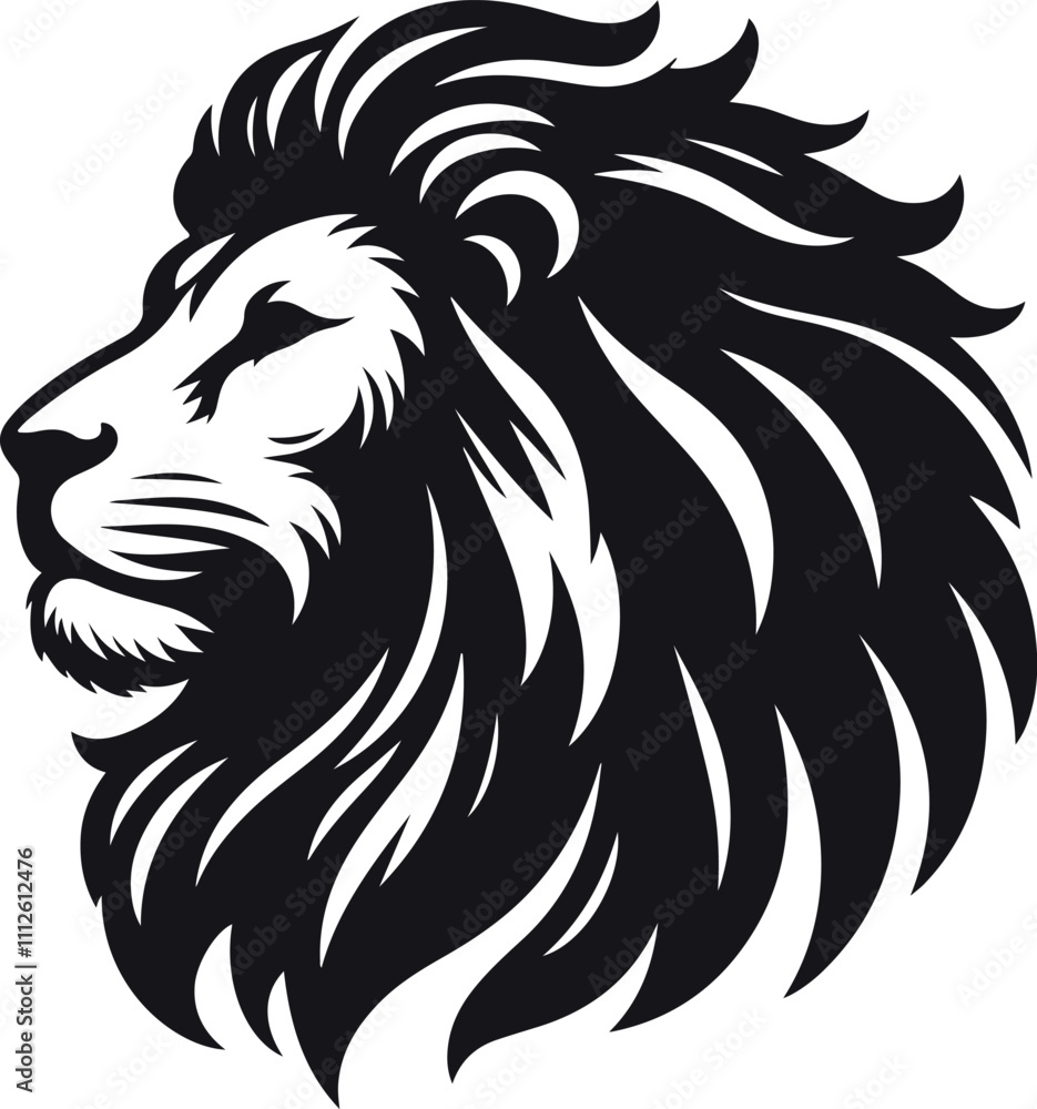 lion head vector
