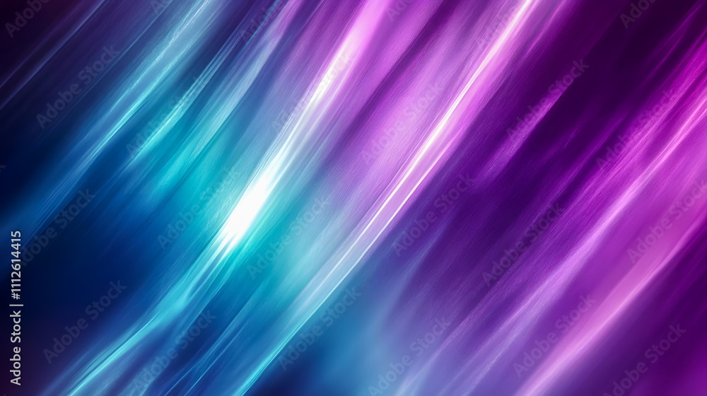 Dynamic Colorful Light Waves in Purple and Blue Hues Flowing Together in a Smooth Abstract Design for Background Use Dynamic Colorful Light Waves in Purple and Blue Hues Flowing Together in a Smooth Abstract Design for Background Use