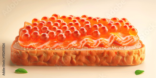 Wallpaper Mural delicious sandwiches with caviar Generative AI Torontodigital.ca