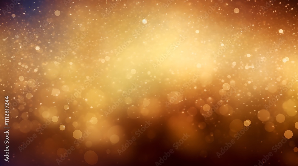 Golden Bokeh Background with Sparkling Lights Golden Bokeh Background with Sparkling Lights