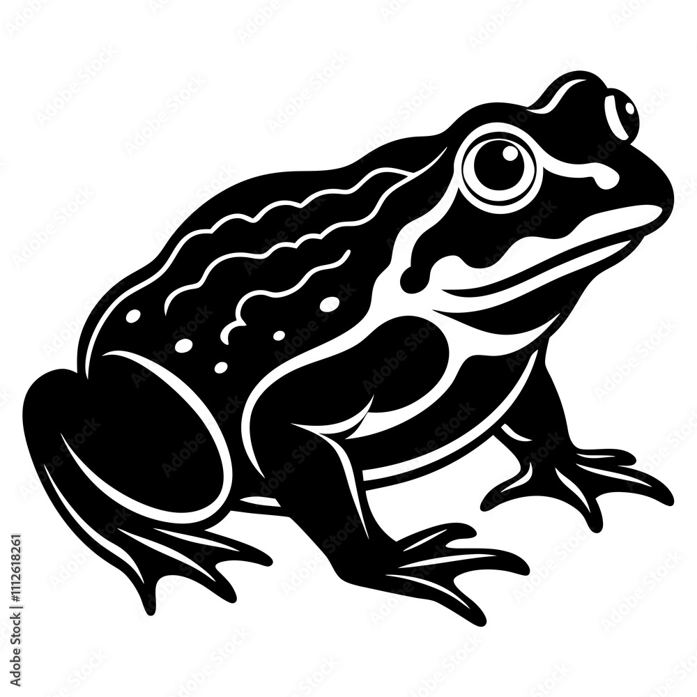 toad silhouette vector illustration toad silhouette vector illustration