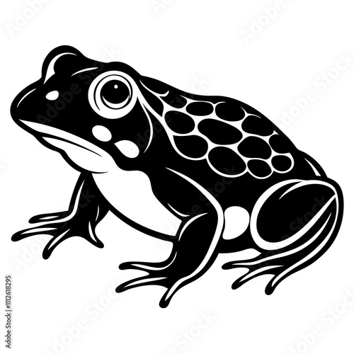 toad silhouette vector illustration photo