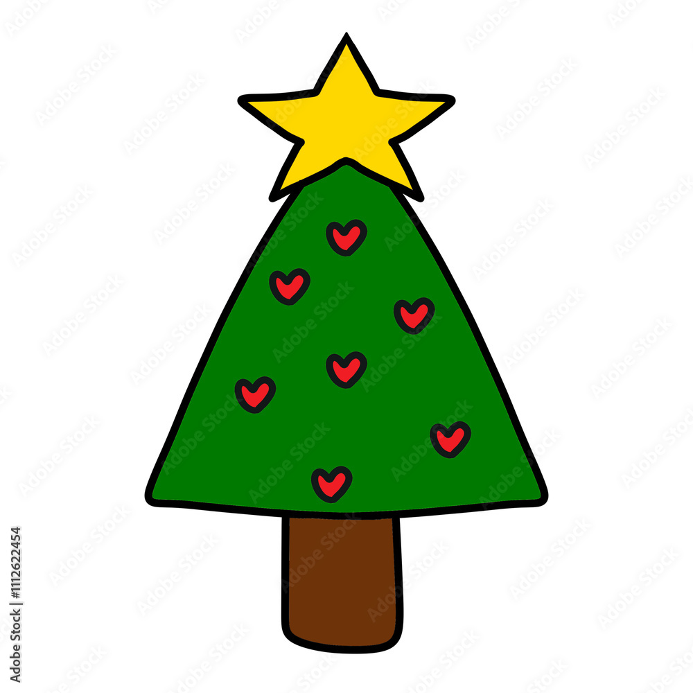 Christmas tree with heart Christmas tree with heart