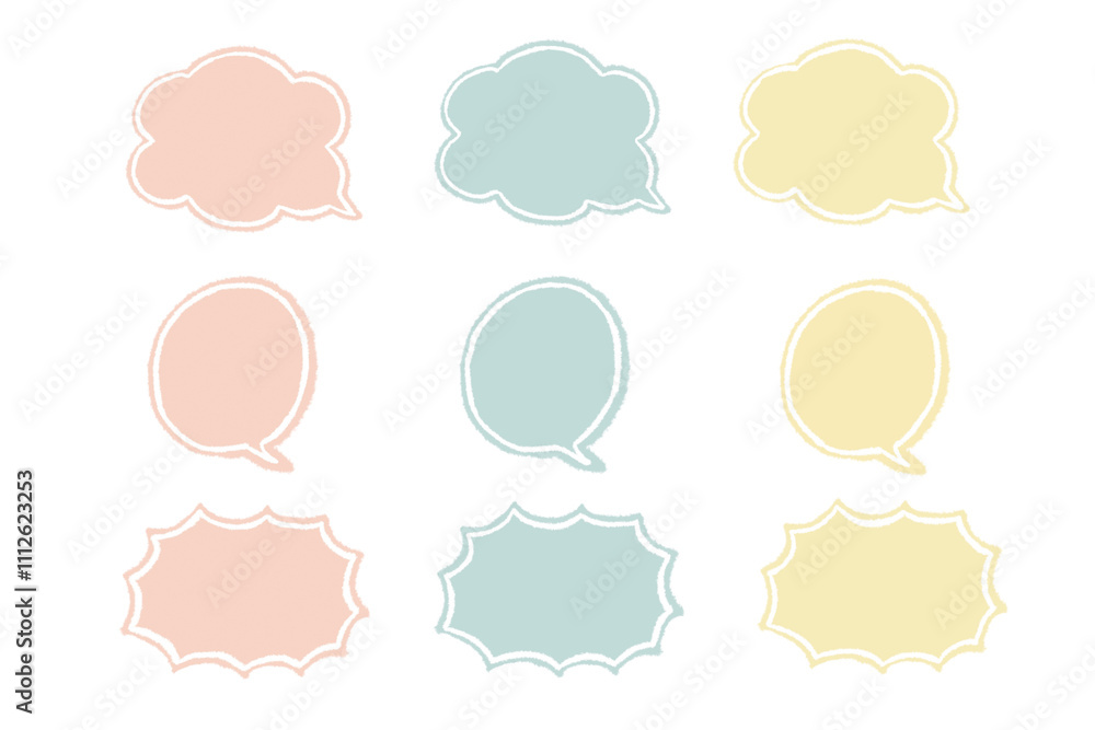 Callouts, serifs, cute pastel colors, pink, yellow, light blue
Callouts, serifs, cute pastel colors, pink, yellow, light blue