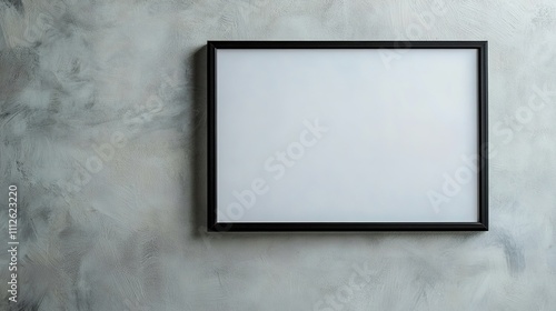 Wallpaper Mural Blank frame on concrete textured wall, minimalistic style Torontodigital.ca