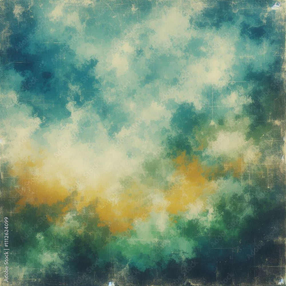 Obraz premium 물감 물든 빈티지 질감 감성적인 배경