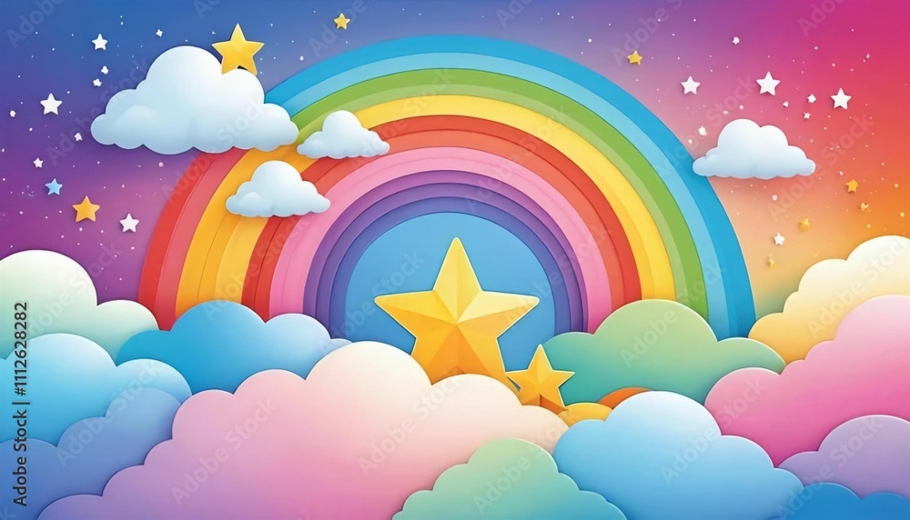 rainbow and clouds rainbow and clouds