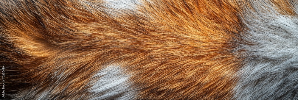 Obraz premium Velvet Rabbit Fur Texture, aerial perspective showcasing rich color gradients and intricate fine hair details, emphasizing softness and depth