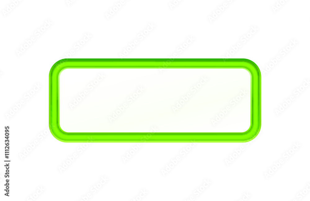 Green frame label, event bar button, white signboard. Vector illustration Green frame label, event bar button, white signboard. Vector illustration