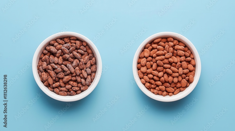 Before to after Raw cocoa pods harvested, fermented, and refined into fine chocolate Before to after Raw cocoa pods harvested, fermented, and refined into fine chocolate
