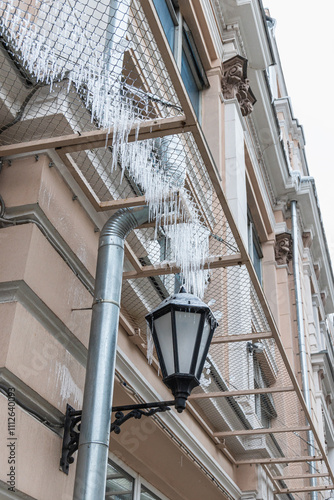 icicles on the office building